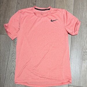 Nike Dri fit Men's Coral Short Sleeve Tee